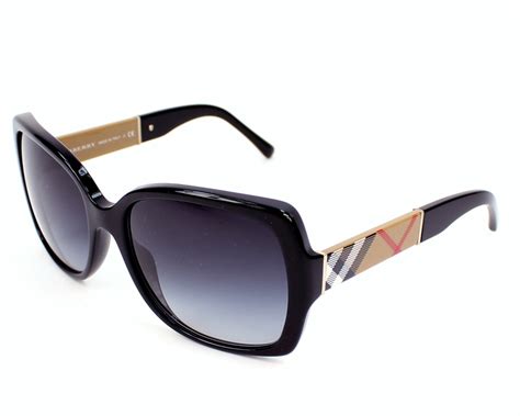 burberry sonnenbrille b4160 3433 8g uv 400 schwarz|Burberry BE4160 3433/8G Sunglasses .